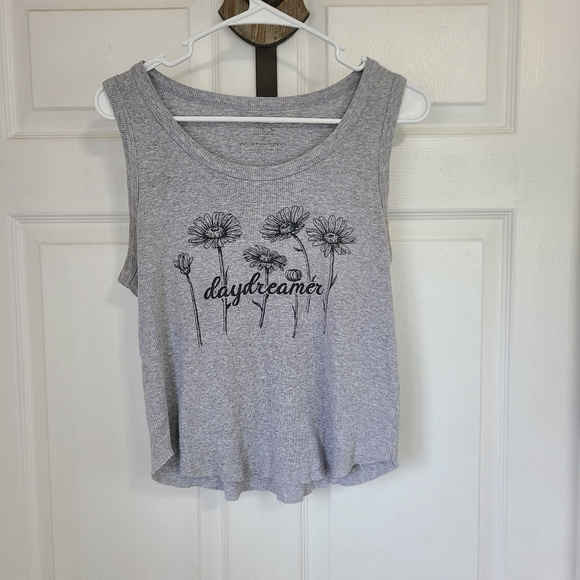 Daydreamer LA Woman's Sleeveless Tanktop, Size: Large Color: Grey - Picture 3 of 12